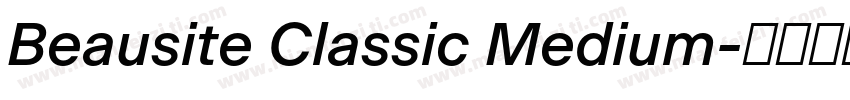 Beausite Classic Medium字体转换